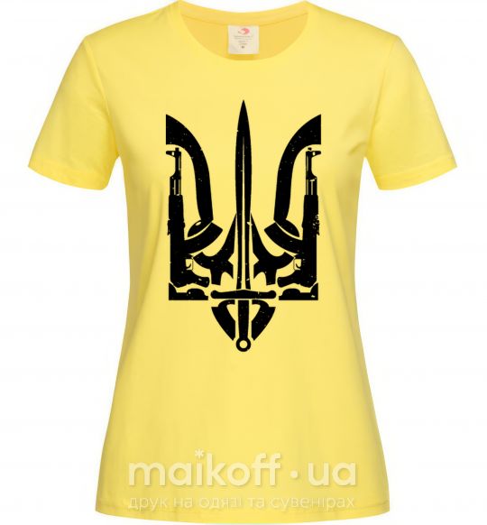Жіноча футболка Герб зі зброї Лимонний фото