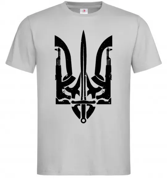 Чоловіча футболка Герб зі зброї Сірий фото