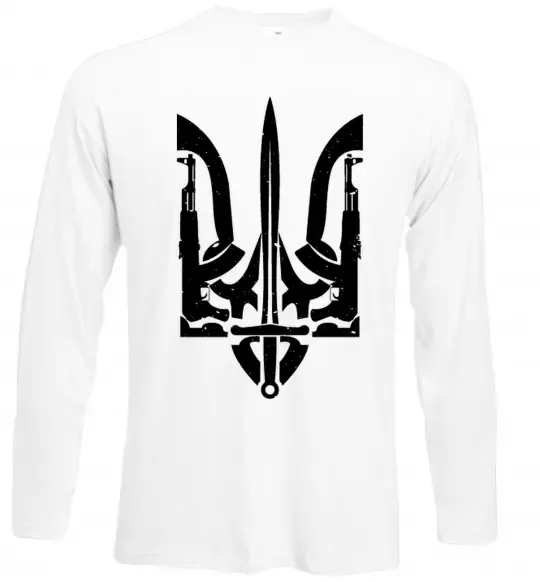 Лонгслив Герб зі зброї Белый фото