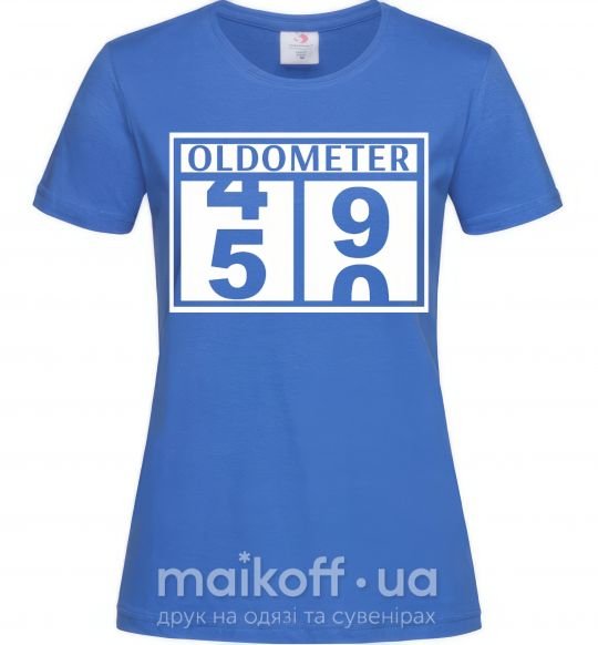 Жіноча футболка Oldometer Яскраво-синій фото