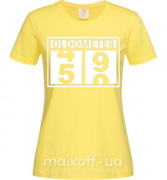 Жіноча футболка Oldometer Лимонний фото