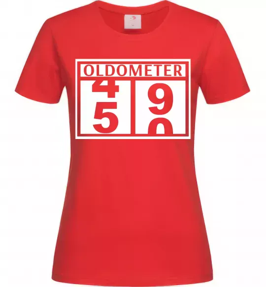 Жіноча футболка Oldometer Червоний фото