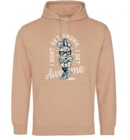 Женская толстовка (худи) I don't get drunk I get awesome