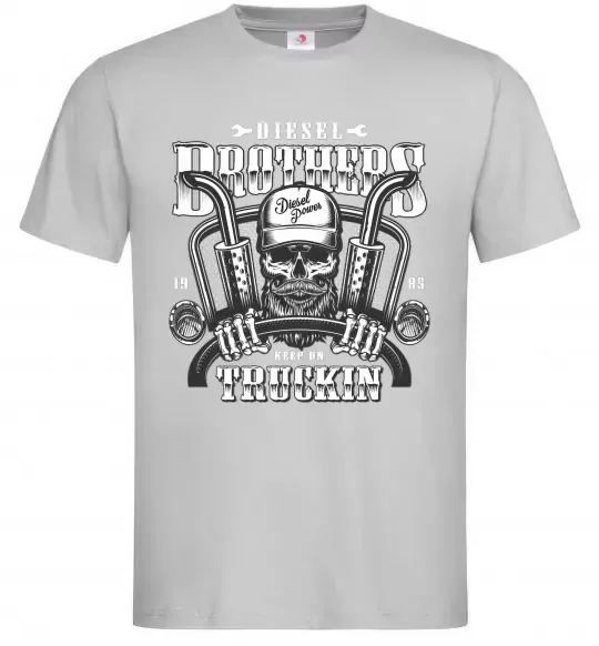 Мужская футболка Diesel brothers Серый фото