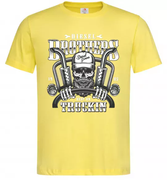 Мужская футболка Diesel brothers Лимонный фото