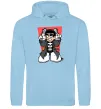 Мужская толстовка (худи) Punisher grafity Голубой фото
