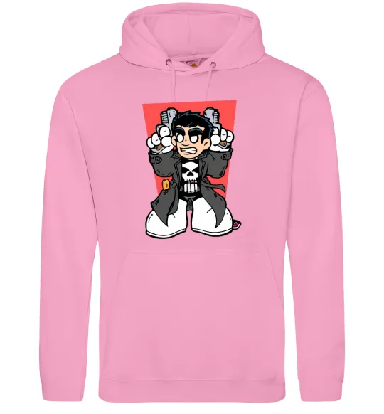 Женская толстовка (худи) Punisher grafity Розовый фото