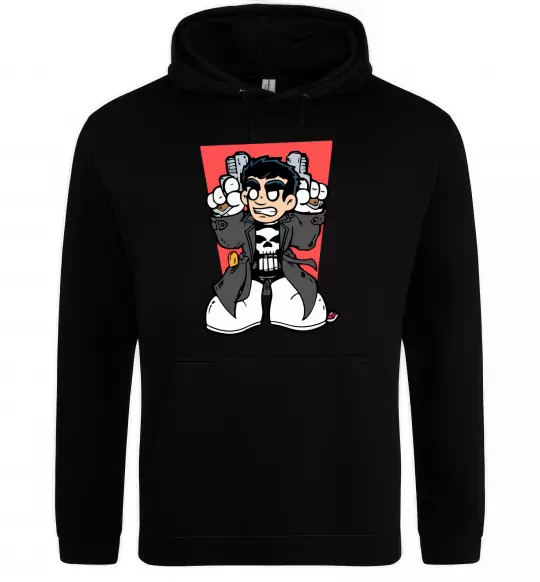 Жіноча толстовка (худі) Punisher grafity Чорний фото