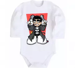 Детский боди Punisher from Ukraine Белый фото