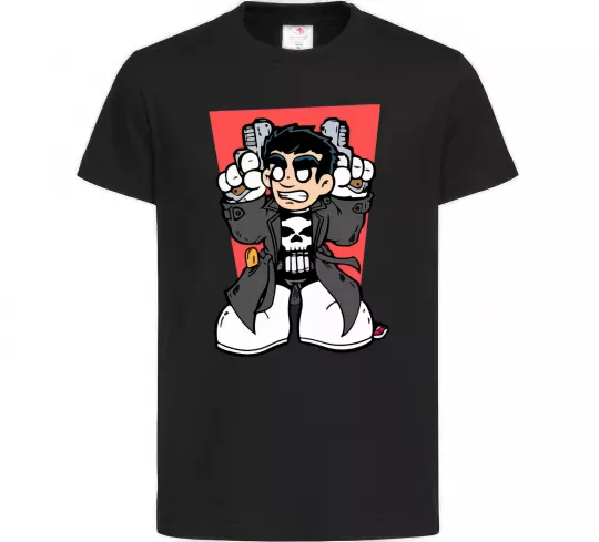 Дитяча футболка Punisher grafity Чорний фото