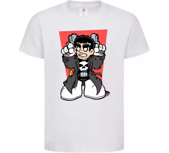 Дитяча футболка Punisher grafity Білий фото