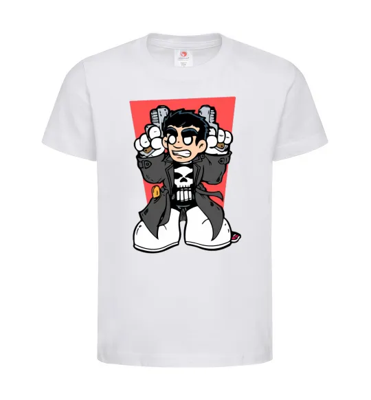 Дитяча футболка Punisher grafity Білий фото
