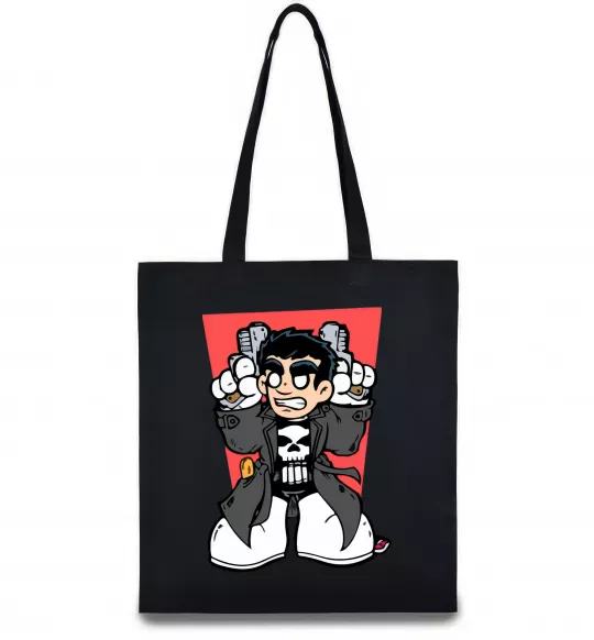 Еко-сумка Punisher grafity Чорний фото