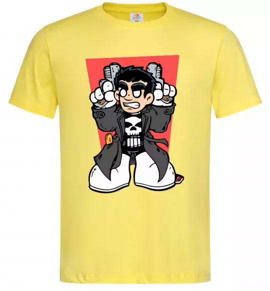 Чоловіча футболка Punisher grafity Лимонний фото