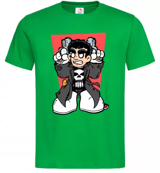 Чоловіча футболка Punisher grafity Зелений фото