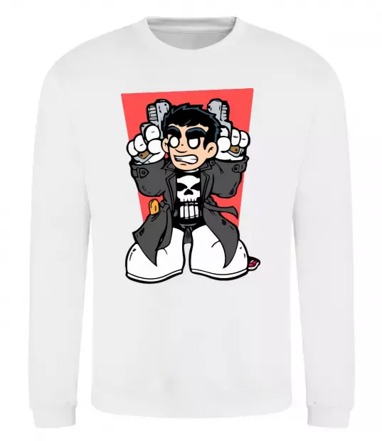 Світшот Punisher grafity Білий фото