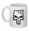 Чашка керамическая Hello kitty Punisher Белый фото