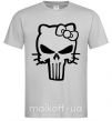 Мужская футболка Hello kitty Punisher Серый фото