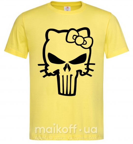 Мужская футболка Hello kitty Punisher Лимонный фото