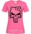 Жіноча футболка Hello kitty Punisher Яскраво-рожевий фото