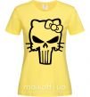Женская футболка Hello kitty Punisher Лимонный фото