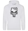 Жіноча толстовка (худі) Hello kitty Punisher Сірий меланж Жіноча толстовка (худі) Hello kitty Punisher Сірий меланж фото