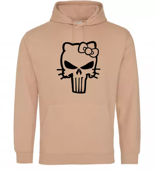 Жіноча толстовка (худі) Hello kitty Punisher Пісочний фото