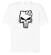 Футболка Оверсайз Hello kitty Punisher Белый фото