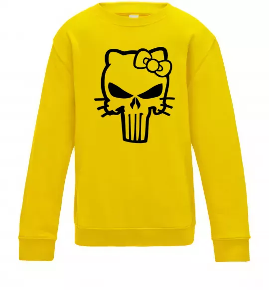 Детский Свитшот Hello kitty Punisher Солнечно желтый фото