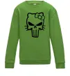 Детский Свитшот Hello kitty Punisher Лаймовый фото