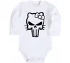 Дитячий бодік Hello kitty Punisher Білий фото