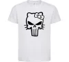 Детская футболка Hello kitty Punisher Белый Детская футболка Hello kitty Punisher Белый фото