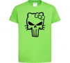Детская футболка Hello kitty Punisher Лаймовый Детская футболка Hello kitty Punisher Лаймовый фото