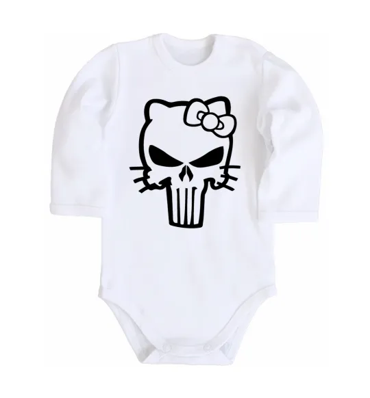 Дитячий бодік Hello kitty Punisher Білий фото