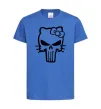 Детская футболка Hello kitty Punisher Ярко-синий фото