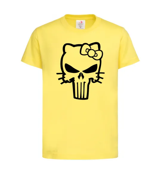 Детская футболка Hello kitty Punisher Лимонный фото