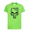 Детская футболка Hello kitty Punisher Лаймовый фото