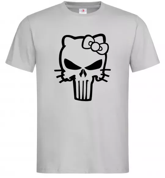 Чоловіча футболка Hello kitty Punisher Сірий фото