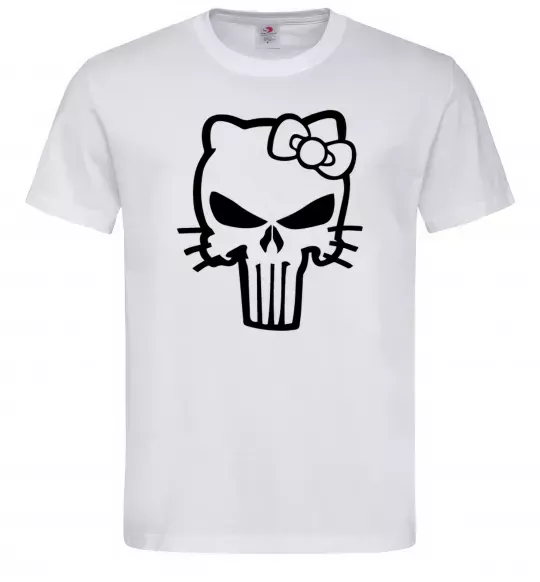 Чоловіча футболка Hello kitty Punisher Білий фото
