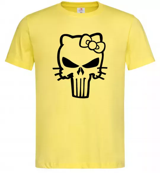 Чоловіча футболка Hello kitty Punisher Лимонний фото