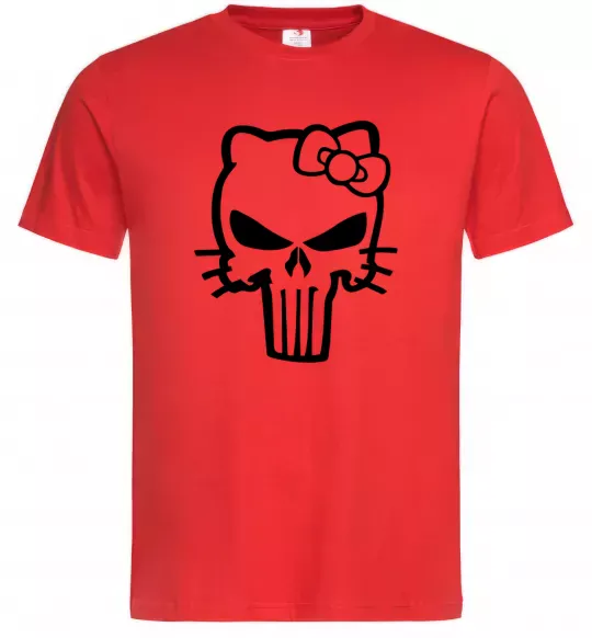 Чоловіча футболка Hello kitty Punisher Червоний фото