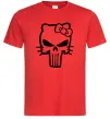 Чоловіча футболка Hello kitty Punisher Червоний фото