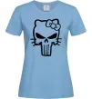 Жіноча футболка Hello kitty Punisher Блакитний Жіноча футболка Hello kitty Punisher Блакитний фото
