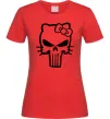 Жіноча футболка Hello kitty Punisher Червоний Жіноча футболка Hello kitty Punisher Червоний фото