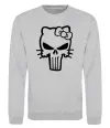 Свитшот Hello kitty Punisher Серый меланж фото