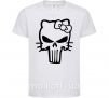 Детская футболка Hello kitty Punisher Белый фото