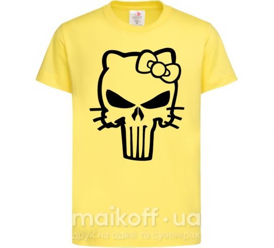 Дитяча футболка Hello kitty Punisher Лимонний фото