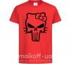 Дитяча футболка Hello kitty Punisher Червоний фото