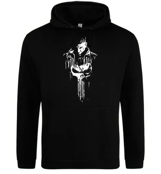 Жіноча толстовка (худі) Punisher white Чорний фото