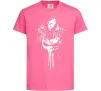 Детская футболка Punisher white Ярко-розовый фото